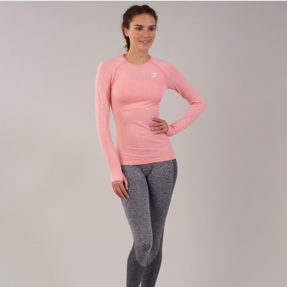 Vital Seamless Long Sleeve Peach Pink 